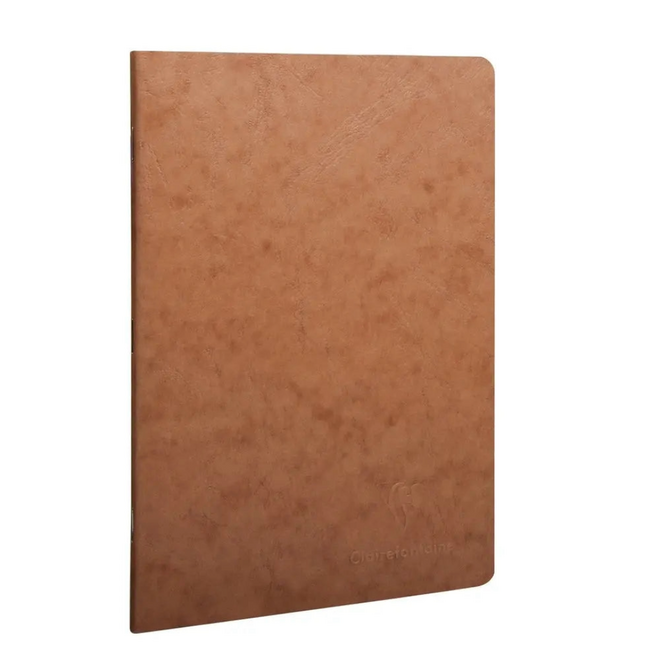 Clairefontaine Age Bag Notebook - 96pg, Lined, 5.8x8.3" - Brown