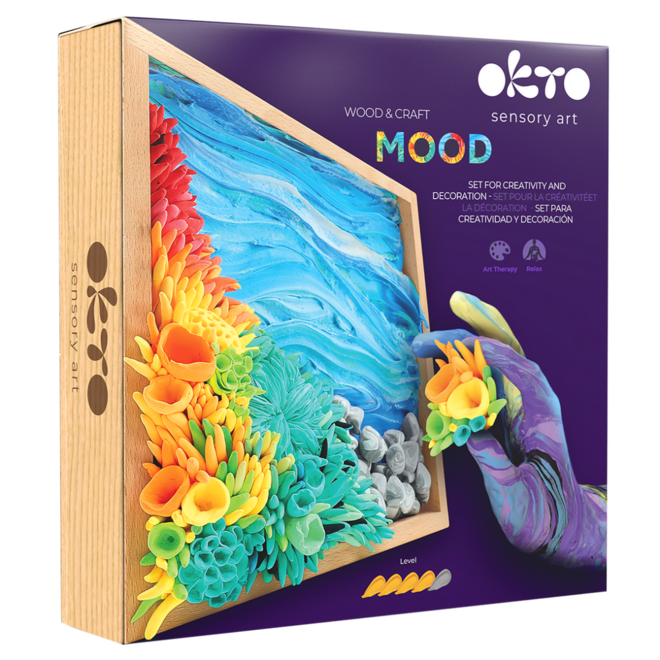 Okto Sensory Art - Wood & Craft Set - Mood: Ocean Calm