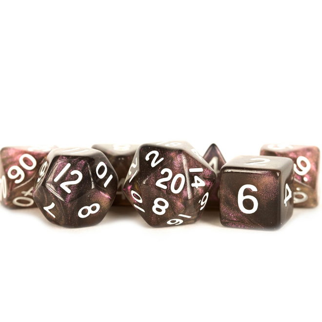 Fanroll 16mm Acrylic Polyhedral Dice Set - Stardust: Supervolcano