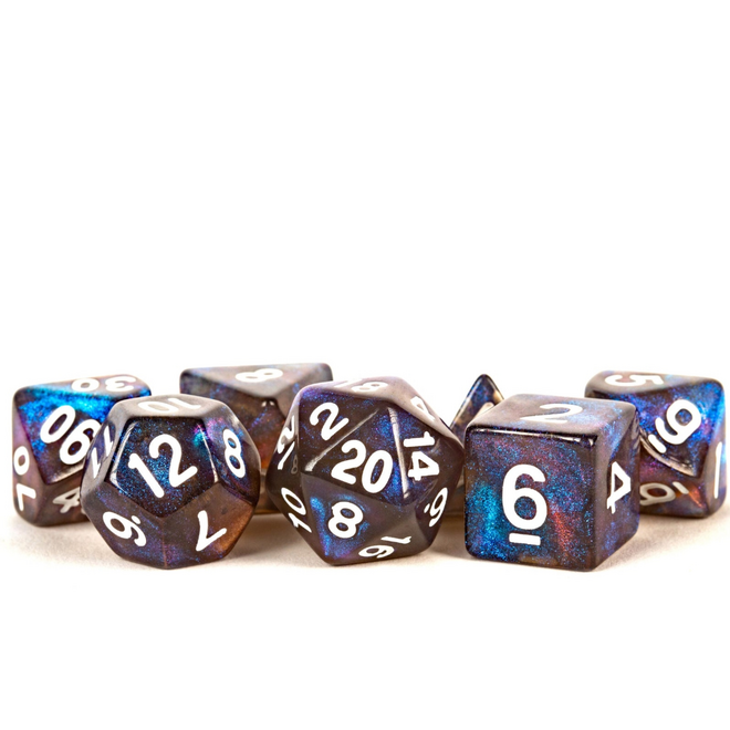 Fanroll 16mm Acrylic Polyhedral Dice Set - Stardust: Galaxy