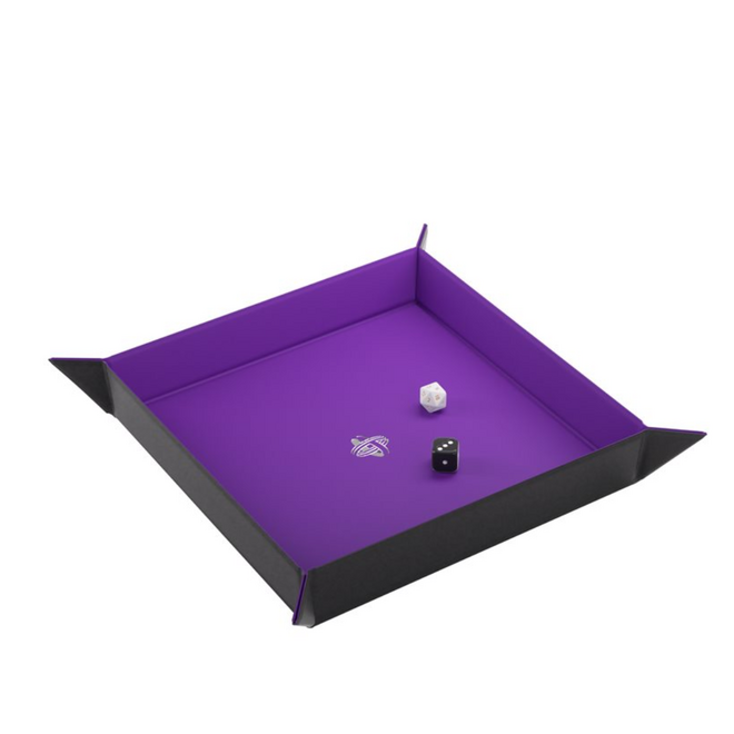 Gamegenic: Magnetic Dice Tray - Square: Black/Purple
