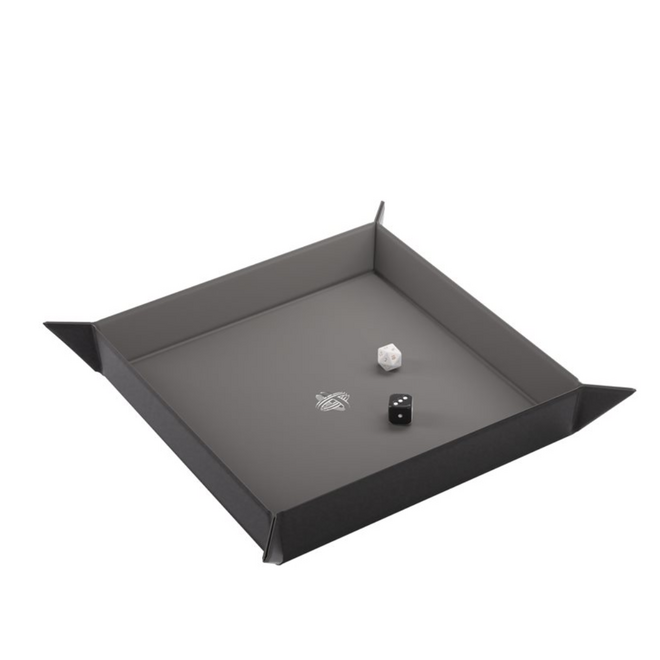Gamegenic: Magnetic Dice Tray - Square: Black/Gray