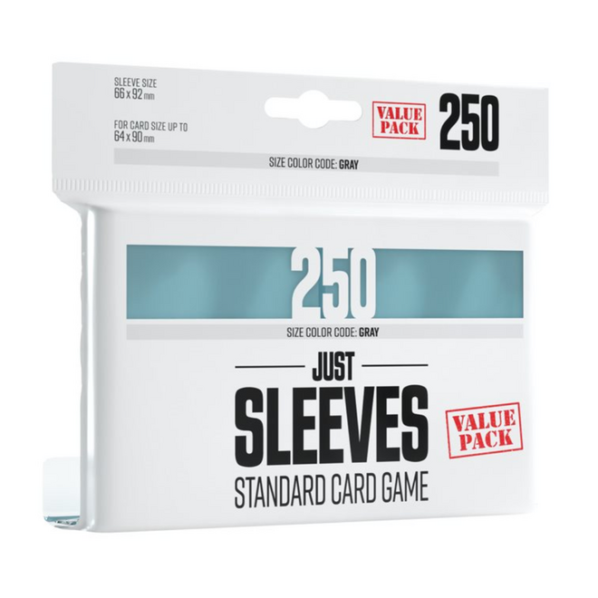 Just Sleeves: Value Pack of 250 - Standard Card Game: 66x92mm