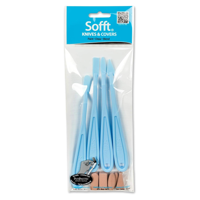 Panpastel Sofft  Asst 4 Knives W/ 8 Covrs