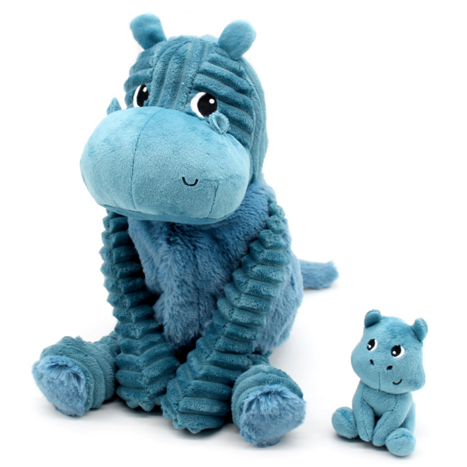 Les Ptipotos: Mom & Baby Plush - Bibou the Hippo