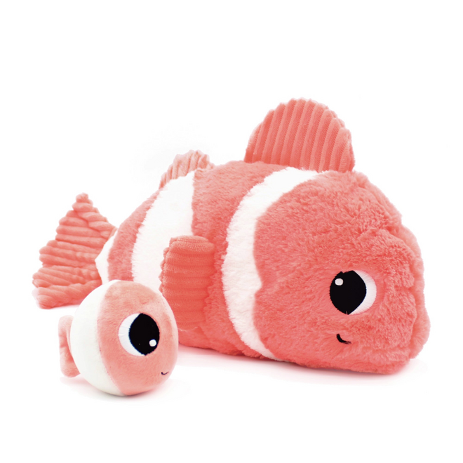 Les Ptipotos: Mom & Baby Plush - Bigou the Clownfish, Coral