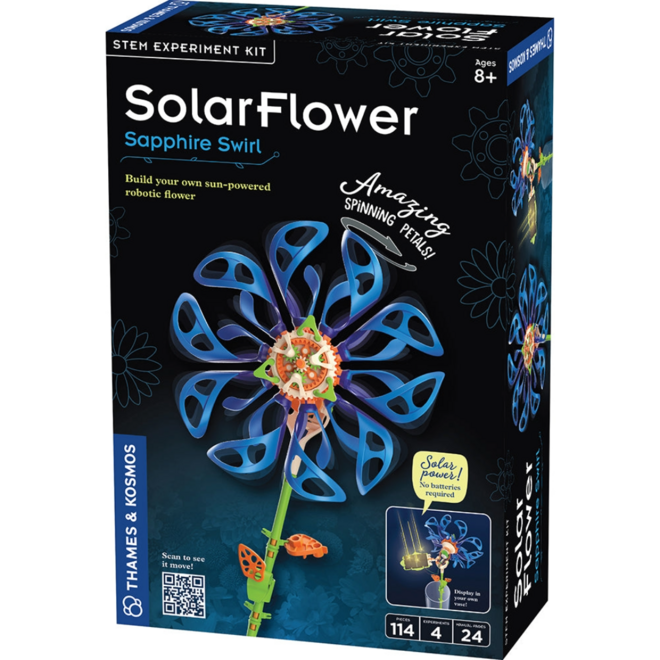 Thames & Kosmos: STEM Experiment Kit - Solar Flower: Sapphire Swirl