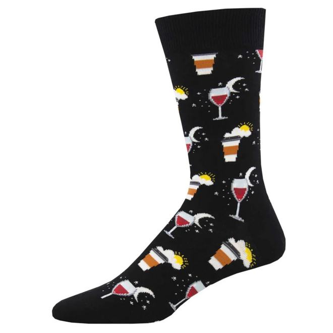 Socksmith Socks - All In a Day's Work, Black - L/XL