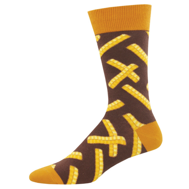 Socksmith Socks - Crinkle Cut, Brown Heather - L/XL