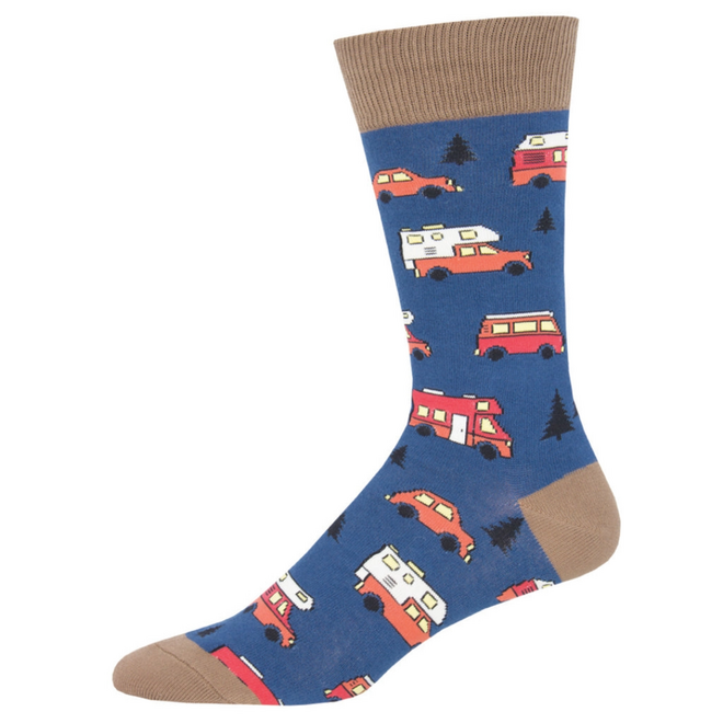 Socksmith Socks - Are We There Yet? Blue - L/XL