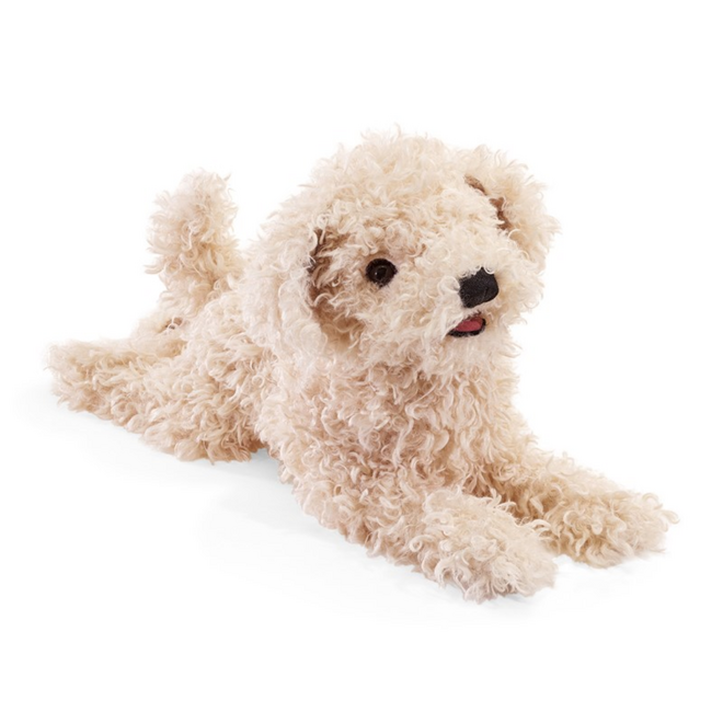 Folkmanis Puppet - White Poodle Puppy