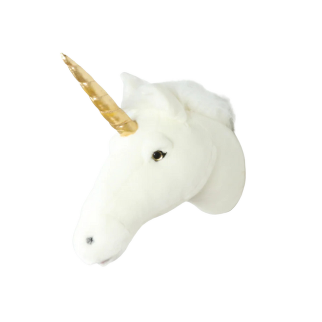 Wild & Soft - White Unicorn Head Large, Claire