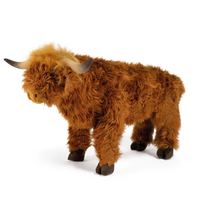 Highland Cow Realistic Plush, 56cm - Wild & Soft