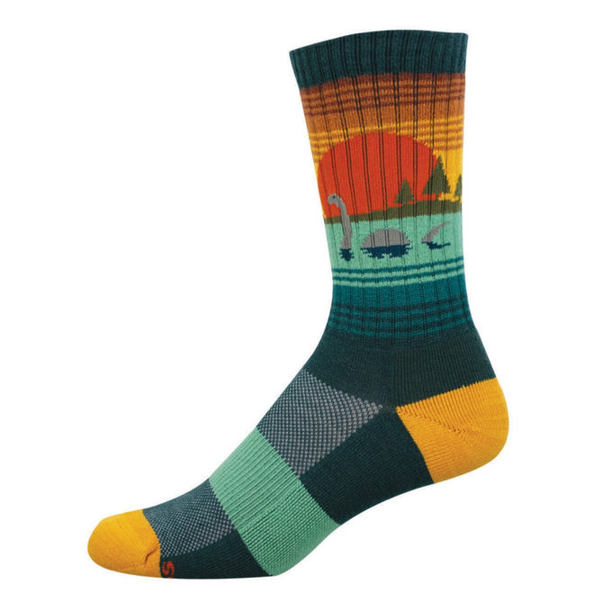 Socksmith Compass Socks, Merino Wool - Nessie's Loch, Teal - L/XL