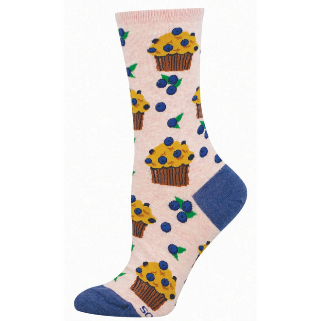 Socksmith Socks - Berry Tasty Muffins, Pink Heather - S/M