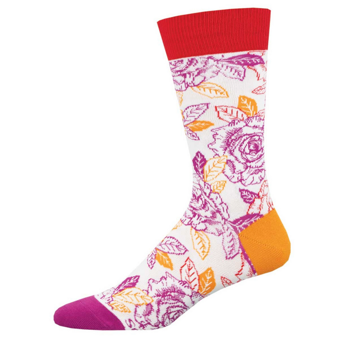 Socksmith Pride Socks - Lesbian Roses, Multi - L/XL