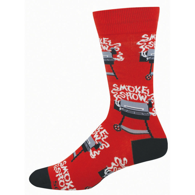 Socksmith Socks - Smoke Show, Red - L/XL