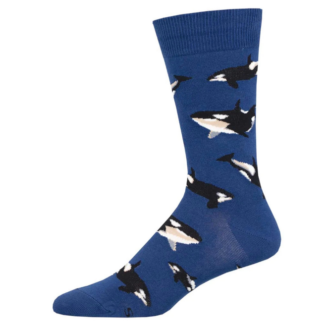 Socksmith Socks - Whale Hello There, Blue - L/XL
