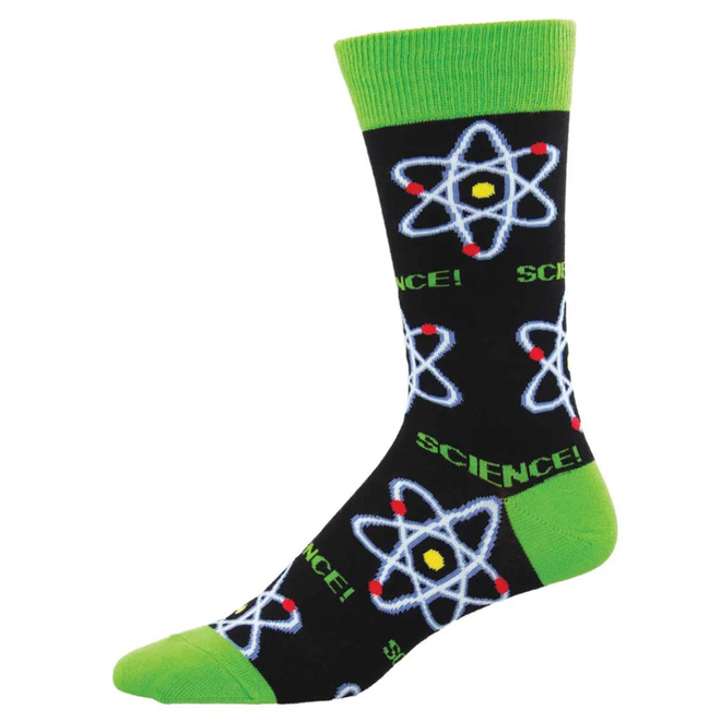 Socksmith Socks - Lemme Atom, Black - L/XL