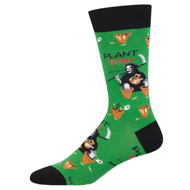 Socksmith Socks - Plant Killer, Green - L/XL