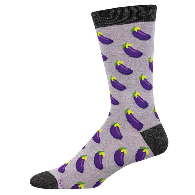 Socksmith Bamboo Socks - Nightshade, Purple Heather - L/XL