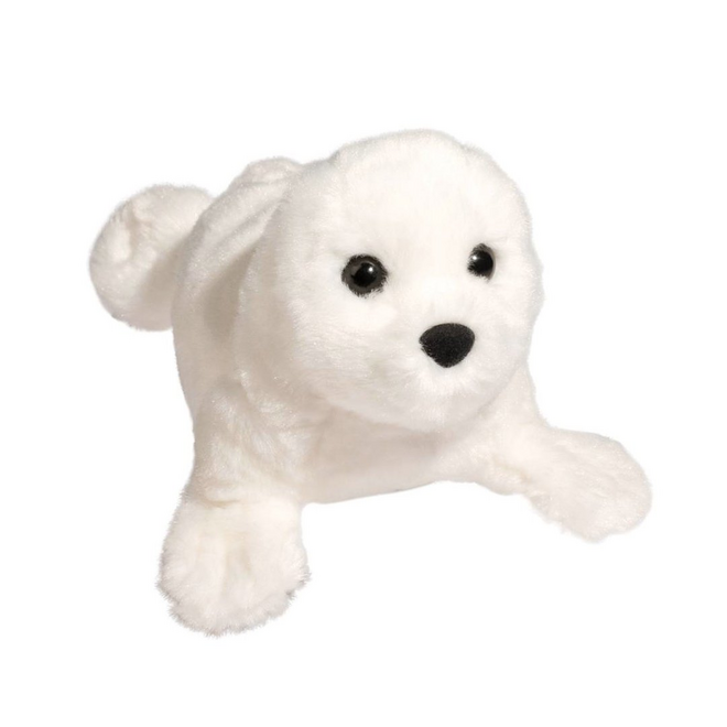 Douglas Cuddle Toy Plush - Sprinkles White Seal