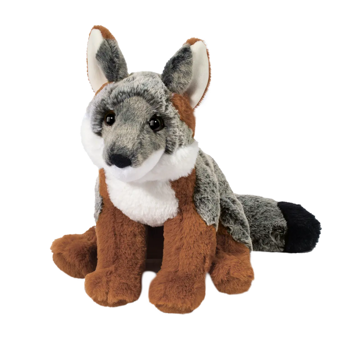 Douglas Cuddle Toy Plush - Frankie Grey Fox, Soft