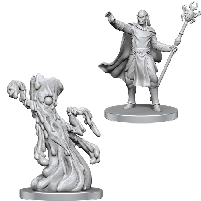 D&D Nolzur's Marvelous Unpainted Miniatures - Drow Mage & Yochlol