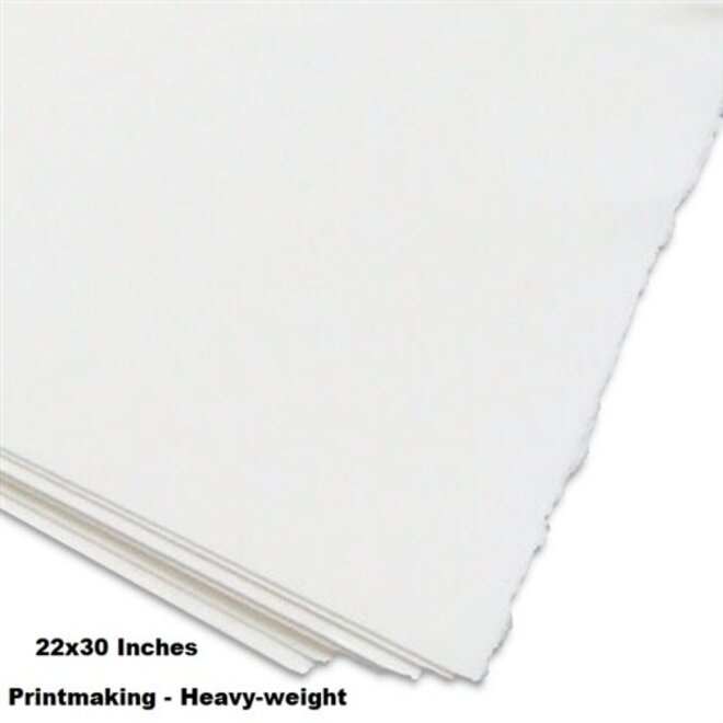 Strathmore Heavyweight 400 Series Printmaking Paper 22X30" 25 Sheets Per Pack - White