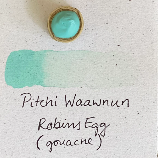 Beam Paints: Gouache Paintstones! - Piitchi Waawnun'aande / Robin's Egg