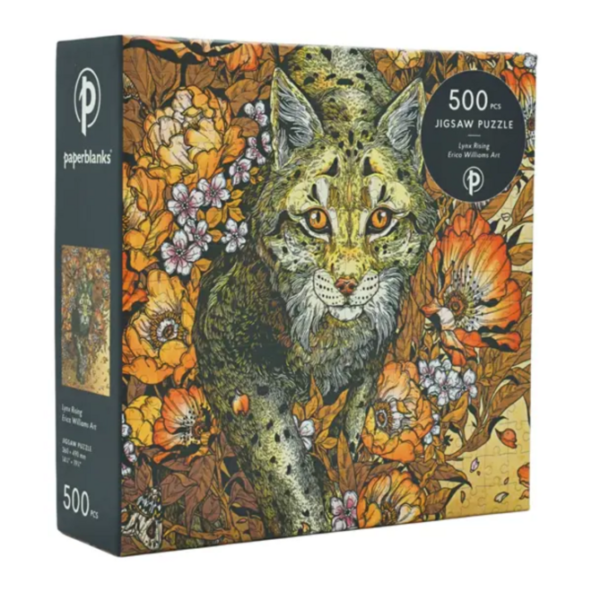 Paperblanks Jigsaw Puzzle - Erica Williams: Lynx Rising - 500pc