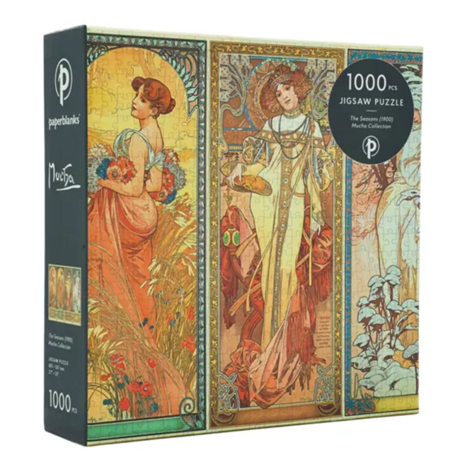 Paperblanks Jigsaw Puzzle - Mucha Collection: The Seasons, 1900 - 1000pc