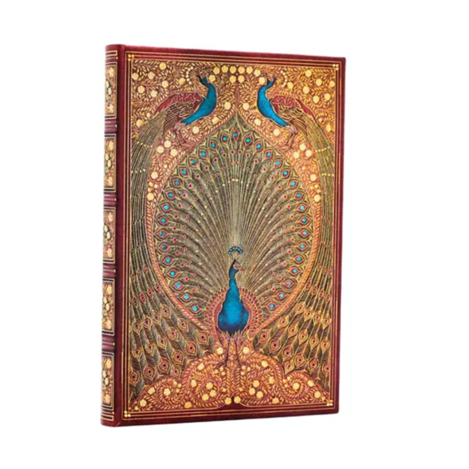 Paperblanks Hardcover Journal - Sangorski & Sutcliffe: Hafiz's Peacocks - Mini, Unlined