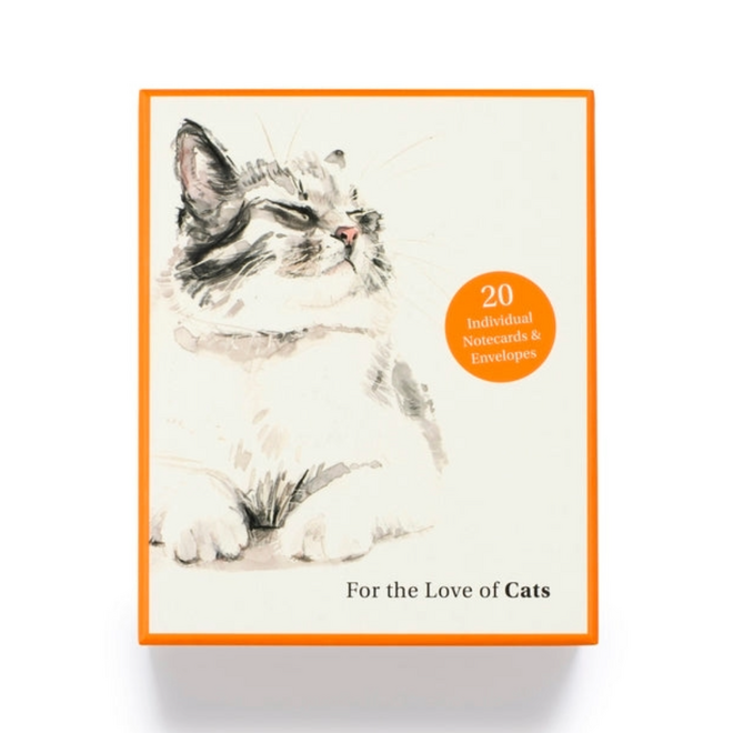 Sarah Maycock: For The Love Of Cats - 20 Notecards & Envelopes