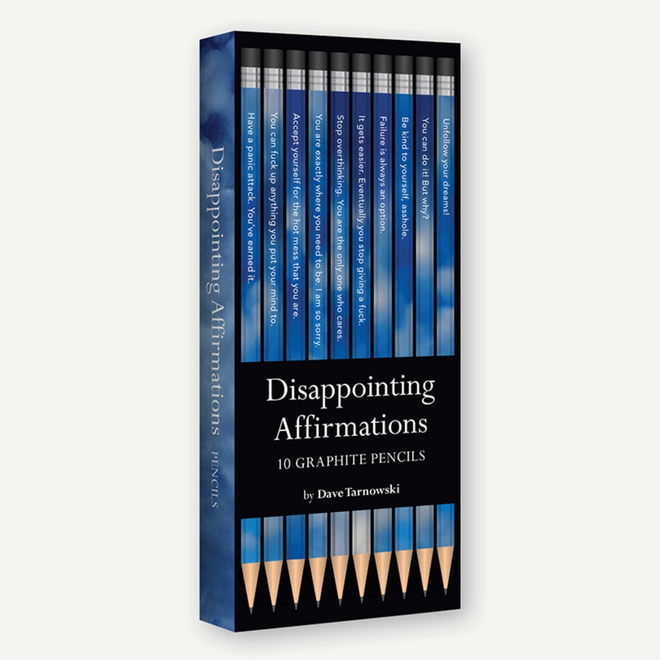 Disappointing Affirmations - 10 Graphite Pencils