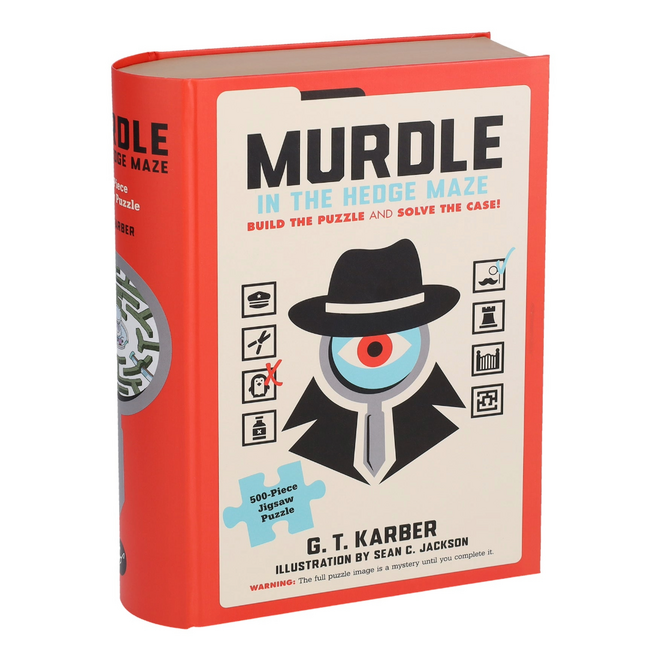 Murdle: In the Hedge Maze by G.T. Karber - Build the Puzzle and Solve the Case! - 500pc