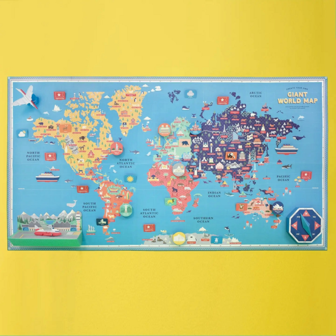 Paper Activity Kit - Create Your Own Giant World Map