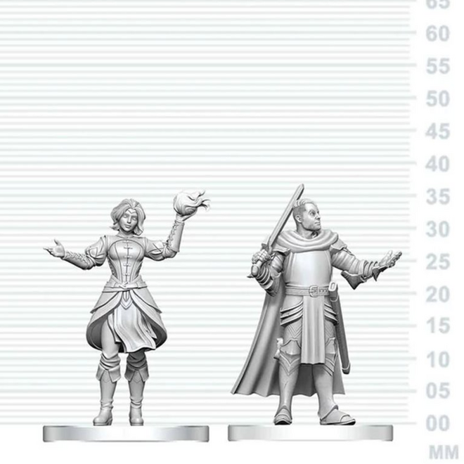 D&D Nolzur's Marvelous Unpainted Miniatures - Knight & Mage Apprentice