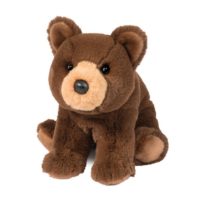 Douglas Cuddle Toy Plush - Brownie Bear, Soft
