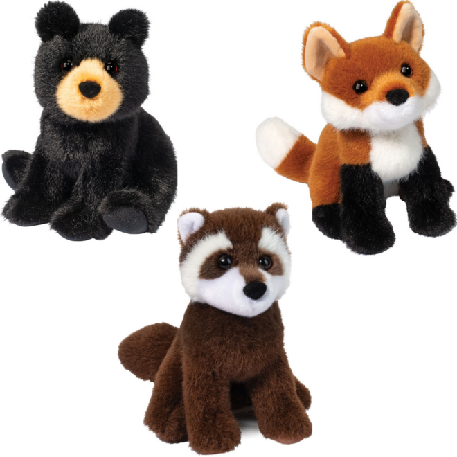 Douglas Cuddle Toy Plush - Mini Sitting Woodsie - Ships in a Random Design