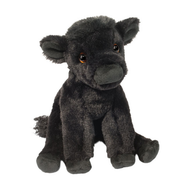 Douglas Cuddle Toy Plush - Deenie Angus Cow, Mini Soft