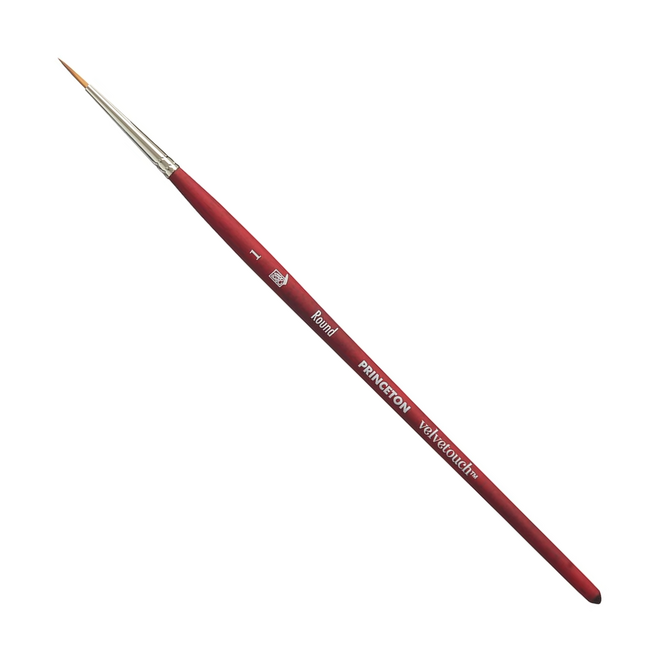 Princeton Velvetouch Mixed Media Brush - Round 1