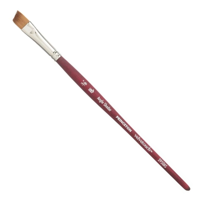 Princeton Velvetouch Mixed Media Brush - Angle Shader 3/8