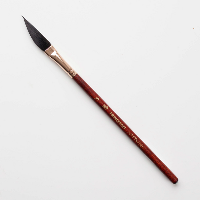 Princeton Neptune Synthetic Squirrel Watercolor Brush - Dagger 3/8"