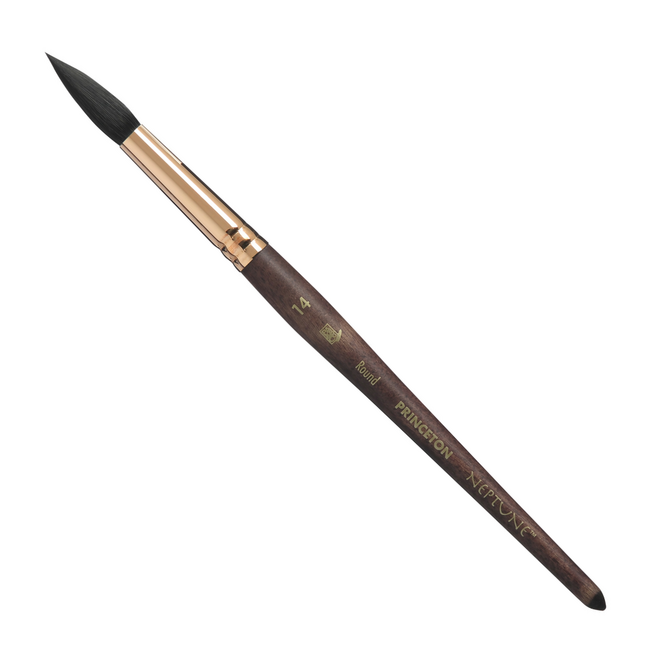 Princeton Neptune Synthetic Squirrel Watercolor Brush - Round 14