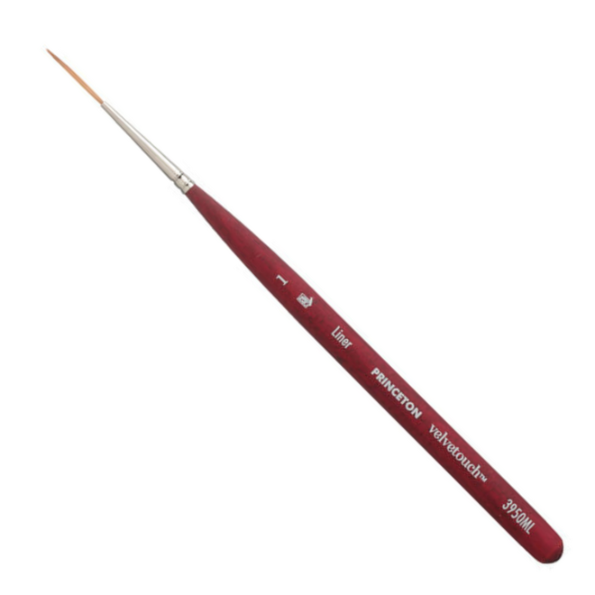 Princeton Velvetouch Mixed Media Brush - Mini Liner 1