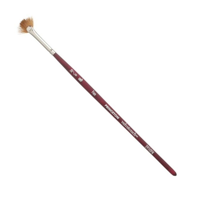 Princeton Velvetouch Mixed Media Brush - Fan 10/0