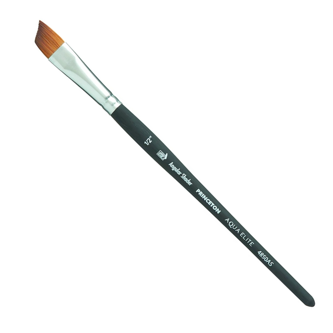 Princton Aqua Elite Synthetic Kolinsky Sable Watercolour Brush - Angle Shader 1/2''
