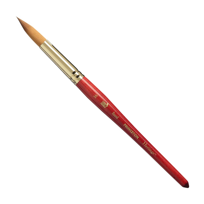 Princeton Heritage Synthetic Sable Watercolor & Acrylic Brush - Round 16