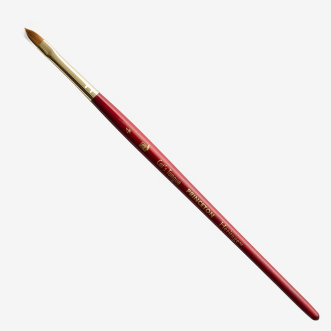 Princeton Heritage Synthetic Sable Watercolor & Acrylic Brushes, Cat'S Tongue 4